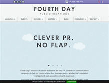 Tablet Screenshot of fourthday.co.uk